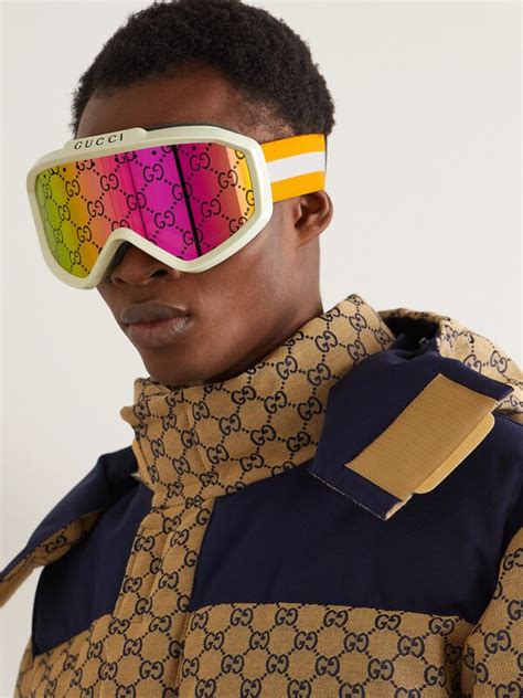 white gucci snow goggles|Gucci ski gear.